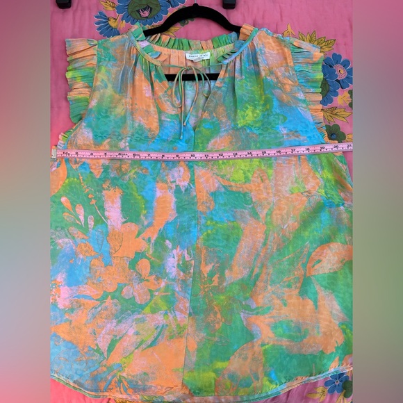 Current Air Multicolor Ruffled Blouse - Picture 4 of 5